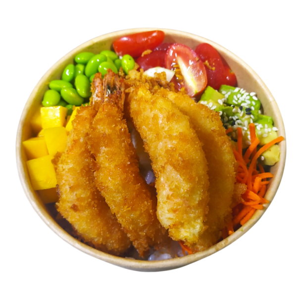 Poké Bowl Crevette Panée